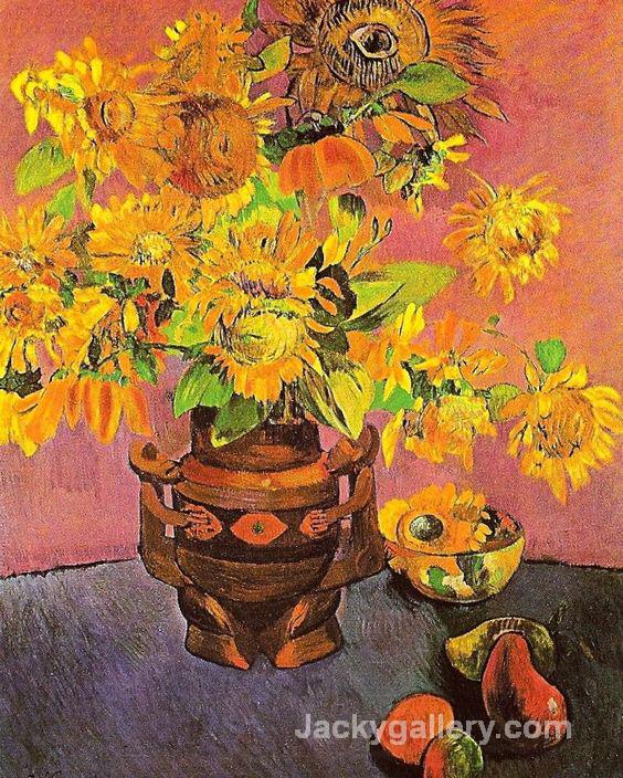Sunflowers and Mangoes by Paul Gauguin paintings reproduction